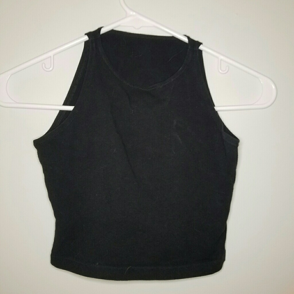 Black Crop Top Tank